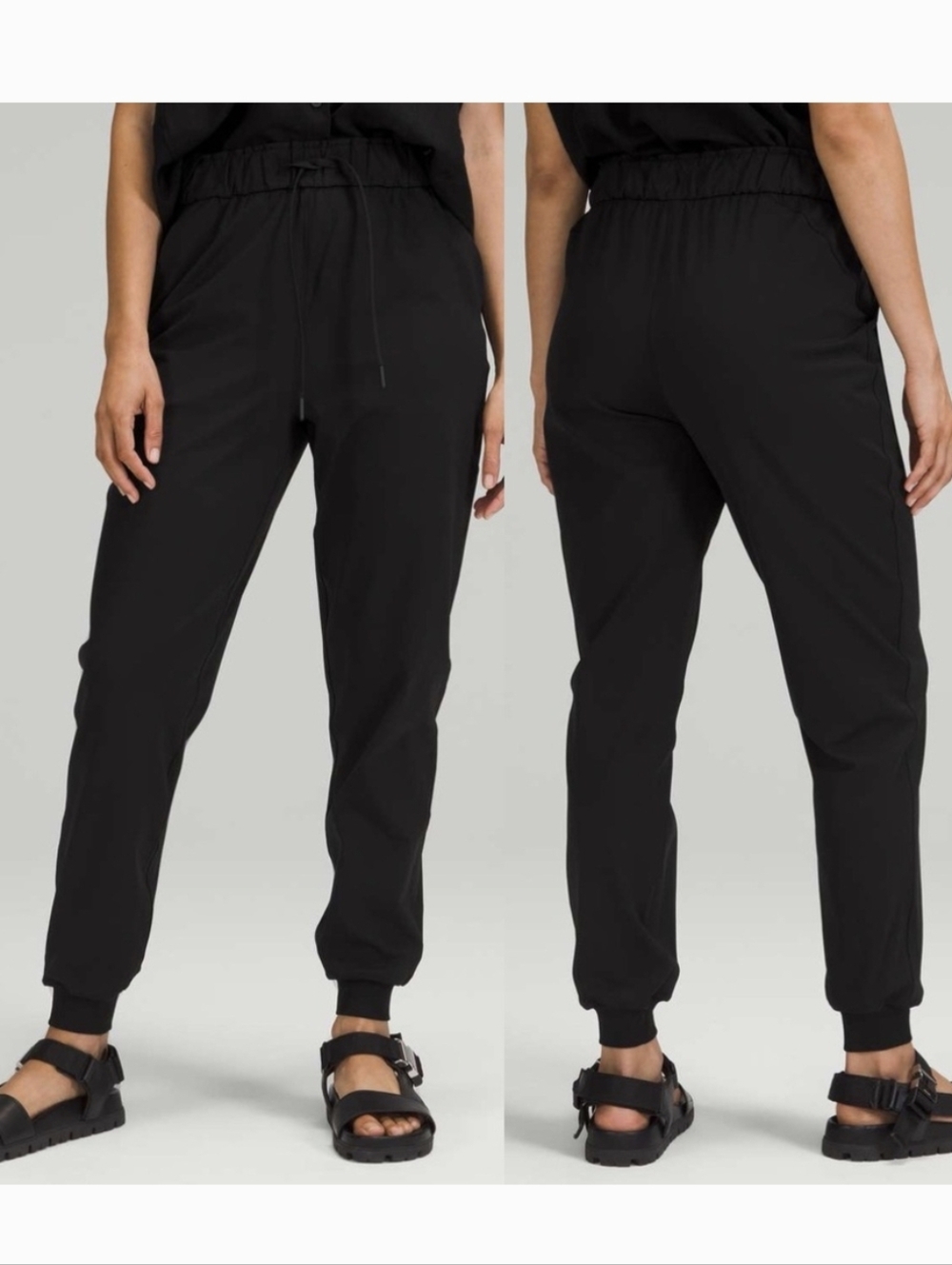 Lululemon Stretch High Rise Jogger Womens Black Size 8
